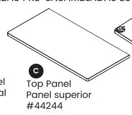 Ms32222 Delta Rear Panel Top Panel | Delta Children Parts