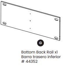 Bottom Back Rail