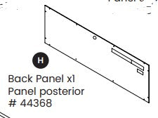 Ms32222 Delta Rear Panel Back Panel | Delta Children Parts