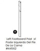 Left Footboard Post 1