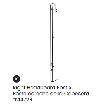 Right Headboard Post