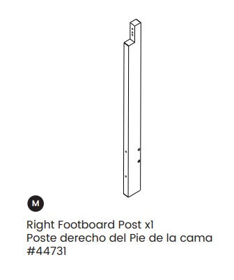 Right Footboard Post