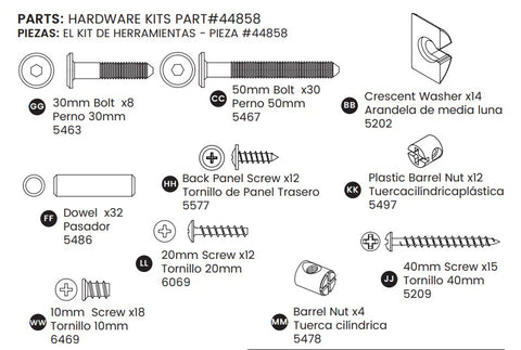 Hardware Kit (w/knobs)