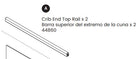 Crib End Top Rail 1