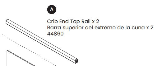Crib End Top Rail 1