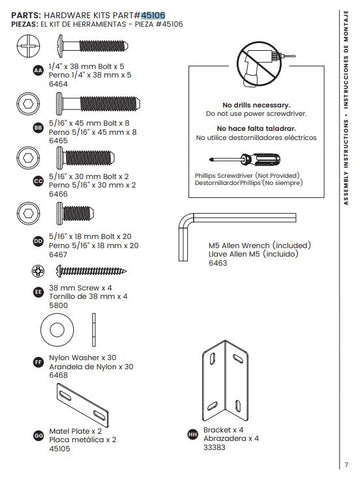 Hardware Kit  (twin)