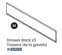Drawer Back
