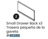 Small Drawer Back