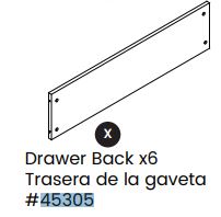 Drawer Back