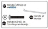 Pull (metal, W/screws)