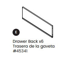 Drawer Back