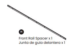 Front Spacer Rail