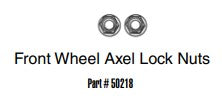 Front Wheel Axle Lock Nuts 1