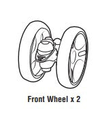 Front or Rear Swivel Wheel 1pc 1