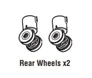 Rear Caster Wheel 1 pc 1