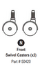 Front Swivel Wheels 1 pc 1
