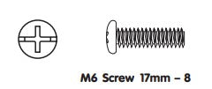 Bassinet M6x36mm/ 3.5cm Screw 1 pc