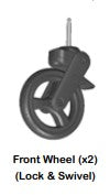 Front Swivel Wheel 1pc 1