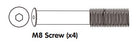 Bassinet Hex Screw M8 1 pc 1