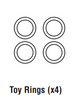 Toy Rings X4 1
