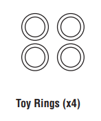 Toy Rings X4 15