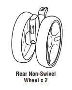 Rps 11460/4/6, 11560 Rear Wheel W Brake 1pc 1