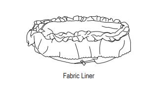 Bassinet Skirt Liner 1