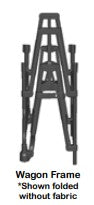 Wagon Metal Frame (No Wheels/Axle/Canopy) 14
