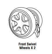 Front Swivel Wheel 1pc