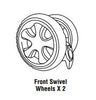 Front Swivel Wheel 1pc