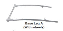 Bassinet Rear Leg With Bottom Wheels