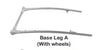 Bassinet Rear Leg With Bottom Wheels