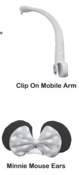 Bassinet - Clip On Arm With Bow