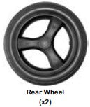 Rear Wheel 1pc (Not Including Axle) 1
