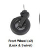 Front Swivel Wheel 1pc 1