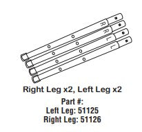 Left Wood Leg 1pc