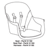Seat Hard Plastic (no Legs, Pad, Or Harness) 1