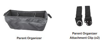 Fabric Parent Organizer Including Clips 1