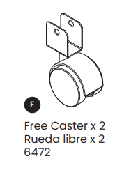 Caster (non-locked Wheel)