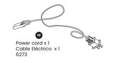 Power Cord, 1.5m Adaptor To Wall Plug