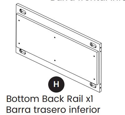 Bottom Back Rail