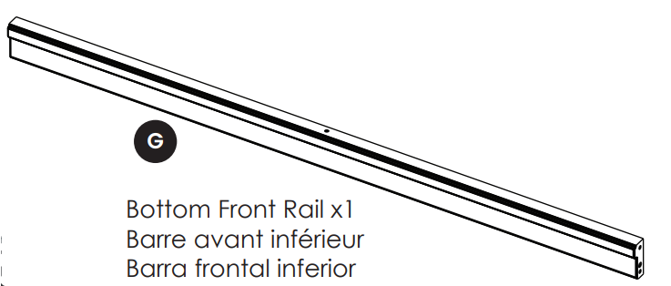 Bottom Front Rail | Delta Children Parts