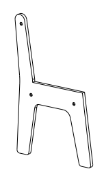 Chair Leg (e) - Right (gap)