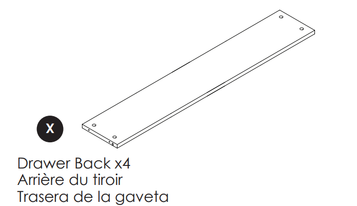 Drawer Back | Delta Children Parts