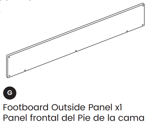 Footboard Outside Panel