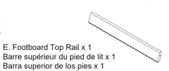 Footboard Top Rail