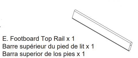 Footboard Top Rail