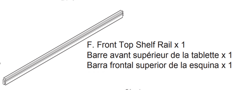 Front Top Shelf Rail