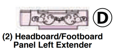 Headboard/Footboard Panel Left Extender