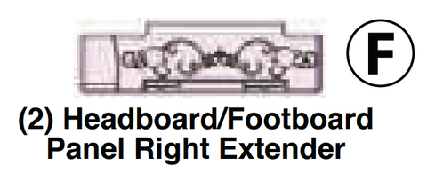 Headboard/Footboard Panel Right Extender